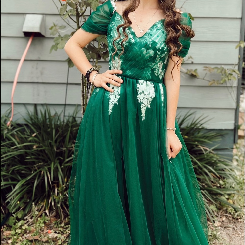 Emerald Green Formal/Prom Dress XS.